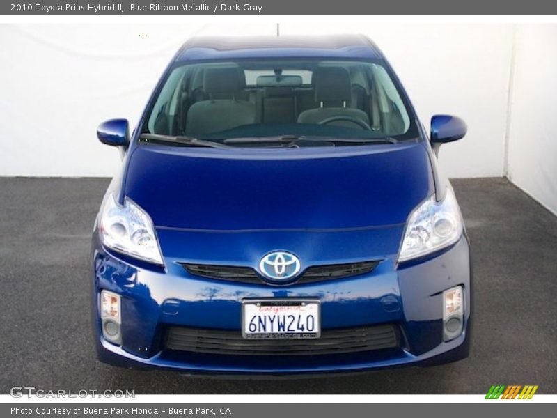 Blue Ribbon Metallic / Dark Gray 2010 Toyota Prius Hybrid II