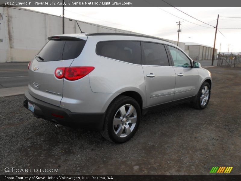 Silver Ice Metallic / Light Gray/Ebony 2012 Chevrolet Traverse LTZ AWD