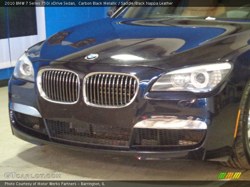 Carbon Black Metallic / Saddle/Black Nappa Leather 2010 BMW 7 Series 750i xDrive Sedan