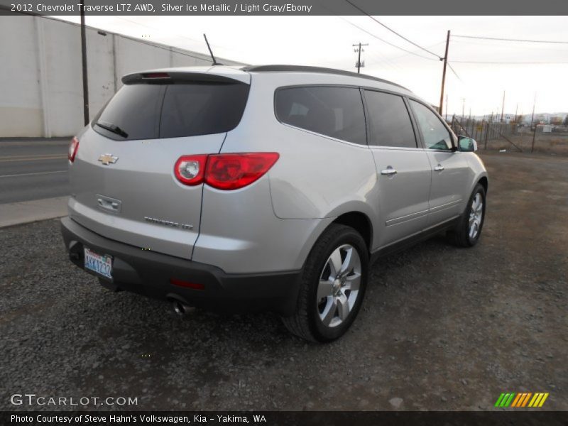 Silver Ice Metallic / Light Gray/Ebony 2012 Chevrolet Traverse LTZ AWD
