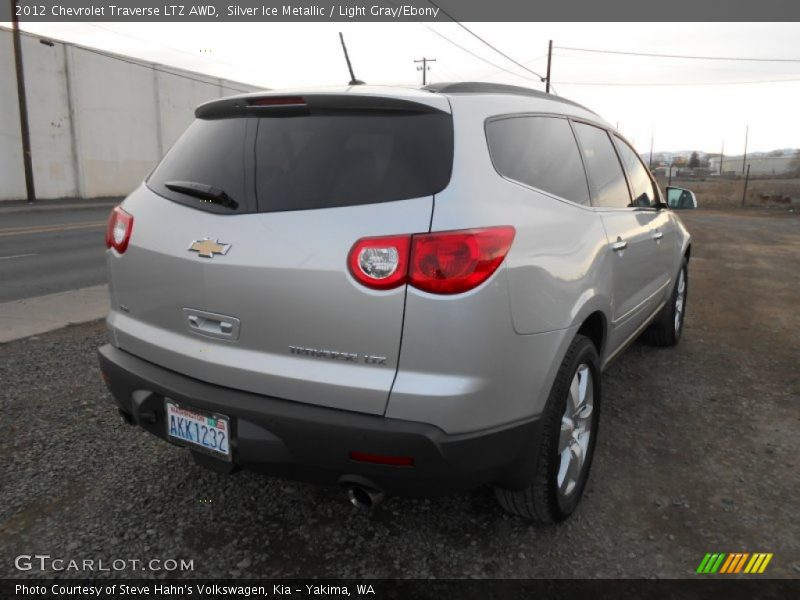 Silver Ice Metallic / Light Gray/Ebony 2012 Chevrolet Traverse LTZ AWD