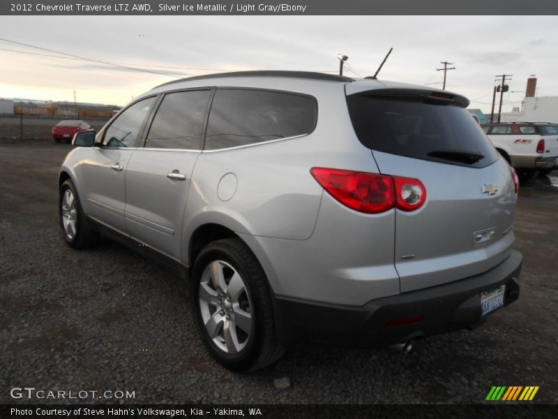 Silver Ice Metallic / Light Gray/Ebony 2012 Chevrolet Traverse LTZ AWD