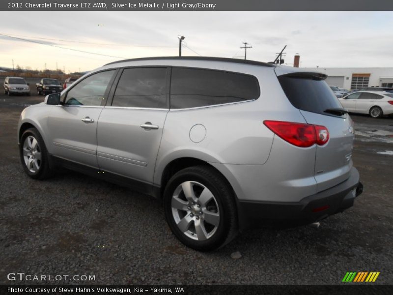 Silver Ice Metallic / Light Gray/Ebony 2012 Chevrolet Traverse LTZ AWD