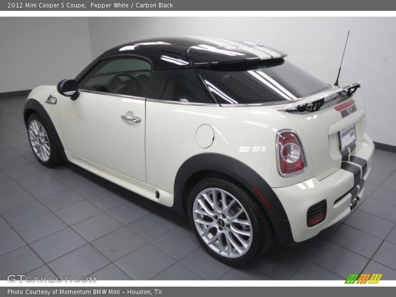 Pepper White / Carbon Black 2012 Mini Cooper S Coupe