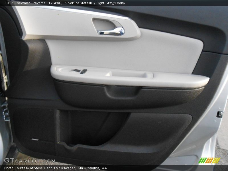 Silver Ice Metallic / Light Gray/Ebony 2012 Chevrolet Traverse LTZ AWD