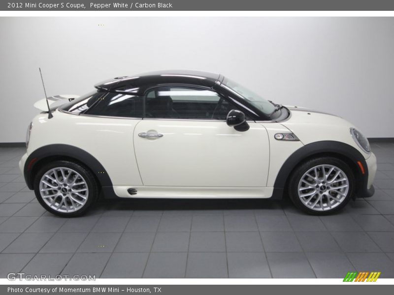 Pepper White / Carbon Black 2012 Mini Cooper S Coupe