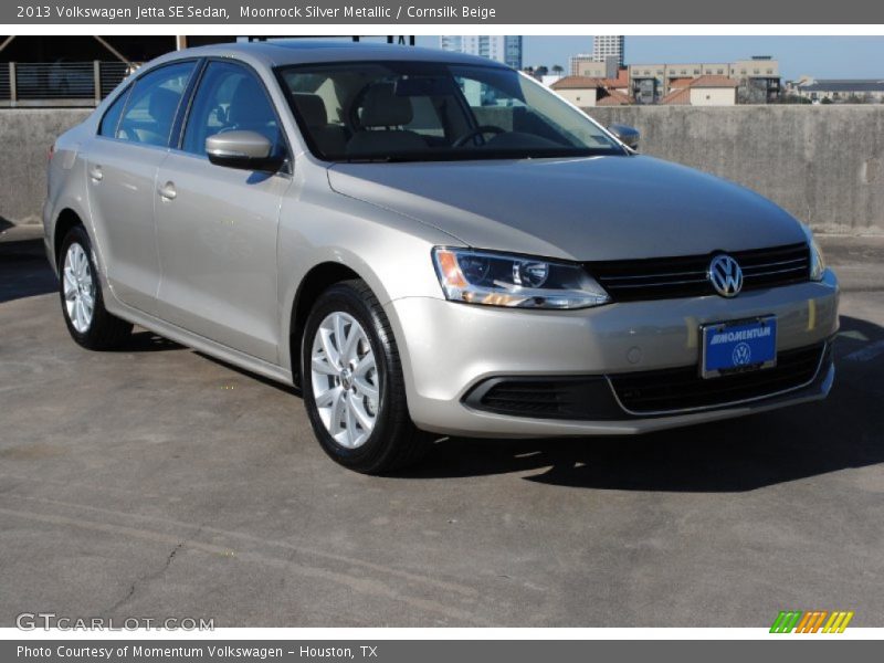 Moonrock Silver Metallic / Cornsilk Beige 2013 Volkswagen Jetta SE Sedan