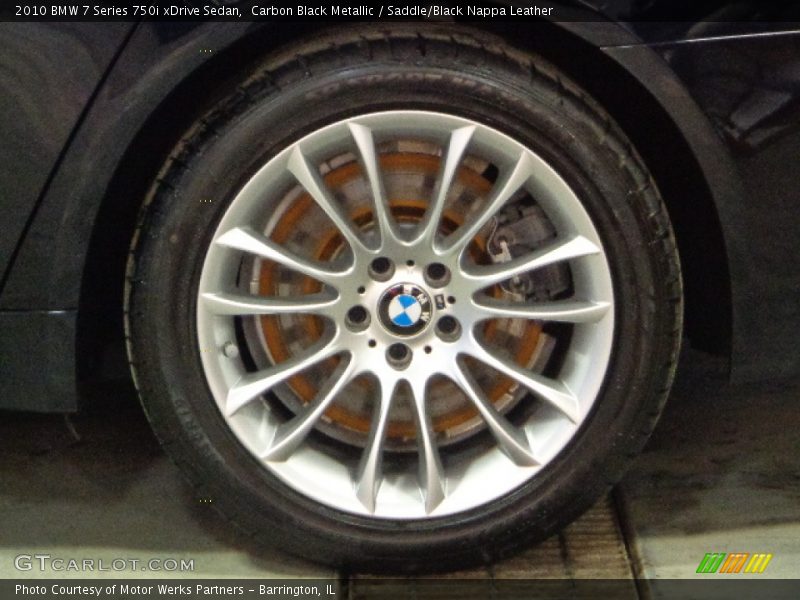 Carbon Black Metallic / Saddle/Black Nappa Leather 2010 BMW 7 Series 750i xDrive Sedan