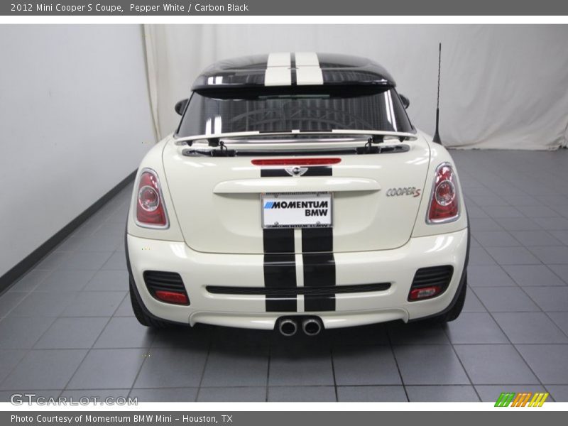 Pepper White / Carbon Black 2012 Mini Cooper S Coupe