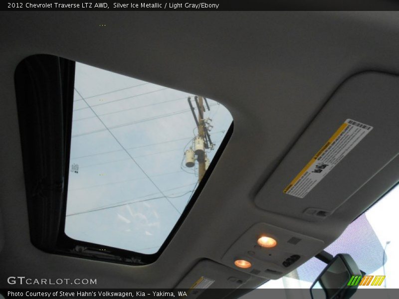 Silver Ice Metallic / Light Gray/Ebony 2012 Chevrolet Traverse LTZ AWD