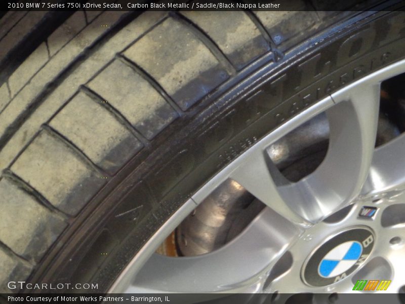 Carbon Black Metallic / Saddle/Black Nappa Leather 2010 BMW 7 Series 750i xDrive Sedan