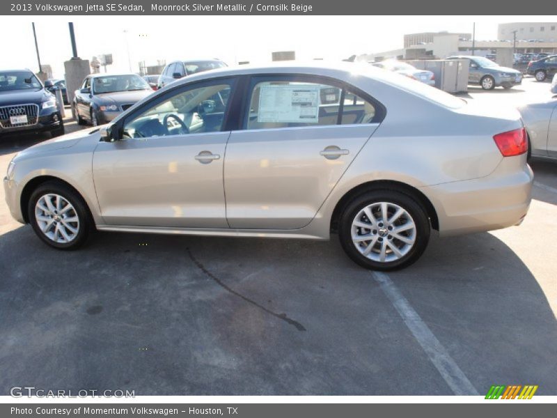 Moonrock Silver Metallic / Cornsilk Beige 2013 Volkswagen Jetta SE Sedan