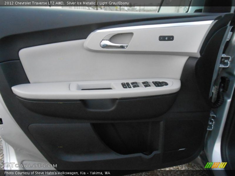 Silver Ice Metallic / Light Gray/Ebony 2012 Chevrolet Traverse LTZ AWD
