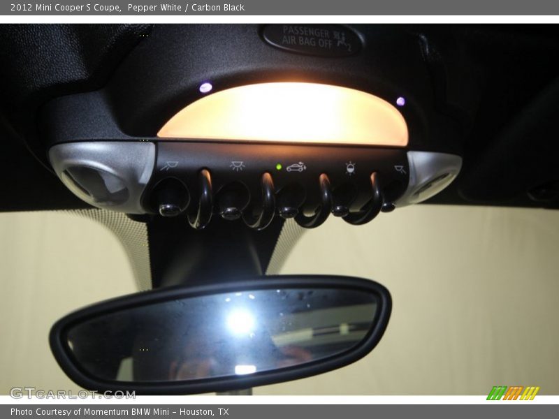 Pepper White / Carbon Black 2012 Mini Cooper S Coupe