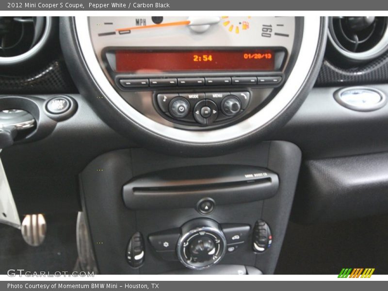 Pepper White / Carbon Black 2012 Mini Cooper S Coupe
