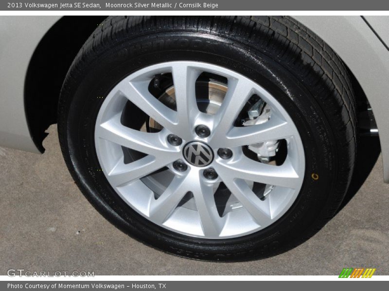 Moonrock Silver Metallic / Cornsilk Beige 2013 Volkswagen Jetta SE Sedan
