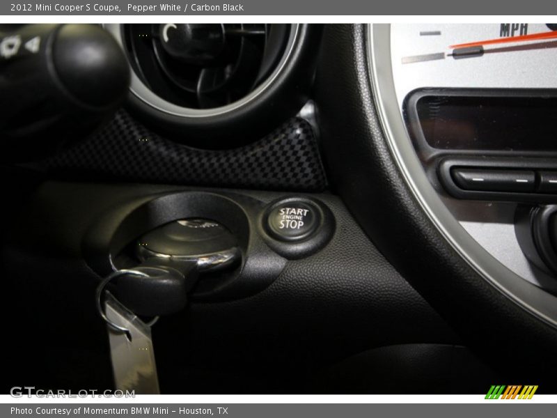 Pepper White / Carbon Black 2012 Mini Cooper S Coupe