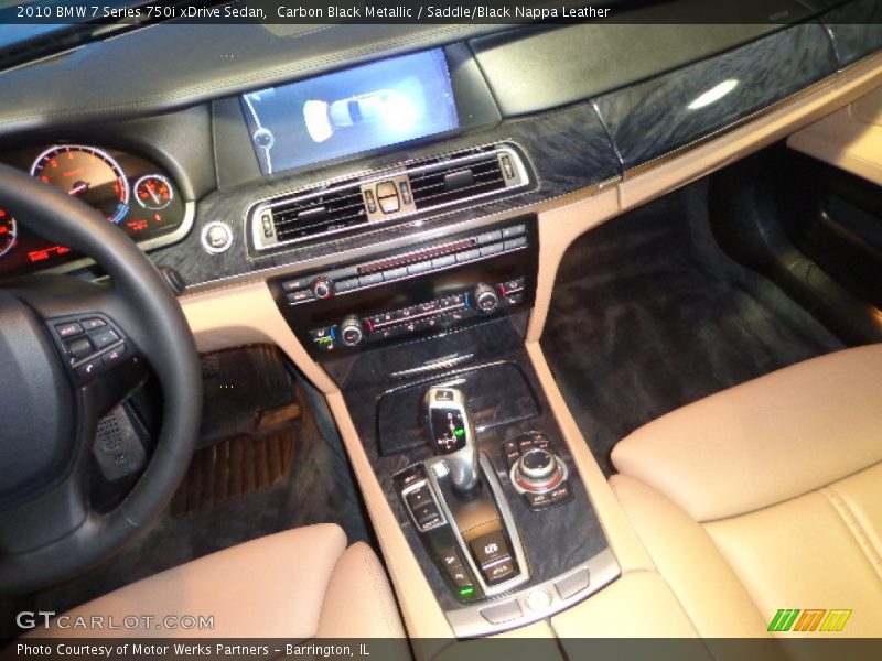 Carbon Black Metallic / Saddle/Black Nappa Leather 2010 BMW 7 Series 750i xDrive Sedan
