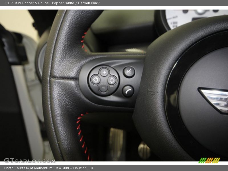 Pepper White / Carbon Black 2012 Mini Cooper S Coupe