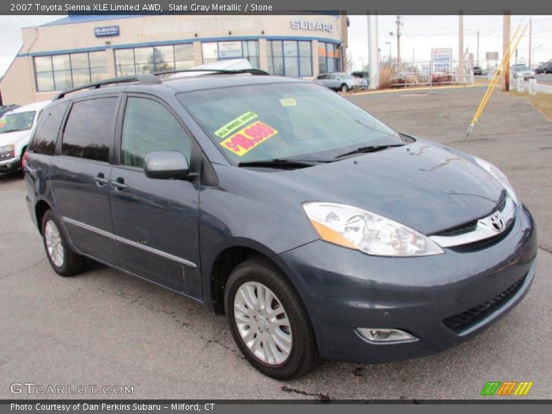 Slate Gray Metallic / Stone 2007 Toyota Sienna XLE Limited AWD