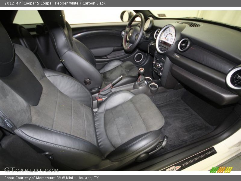 Pepper White / Carbon Black 2012 Mini Cooper S Coupe