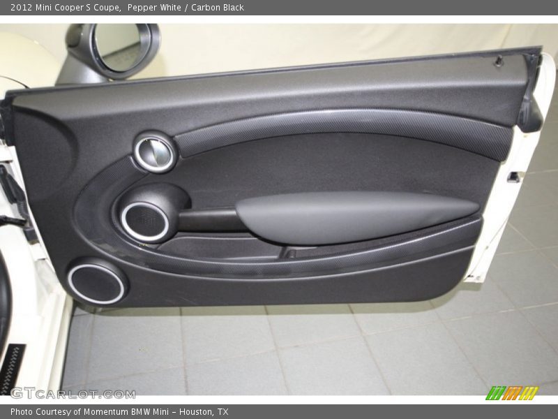 Pepper White / Carbon Black 2012 Mini Cooper S Coupe