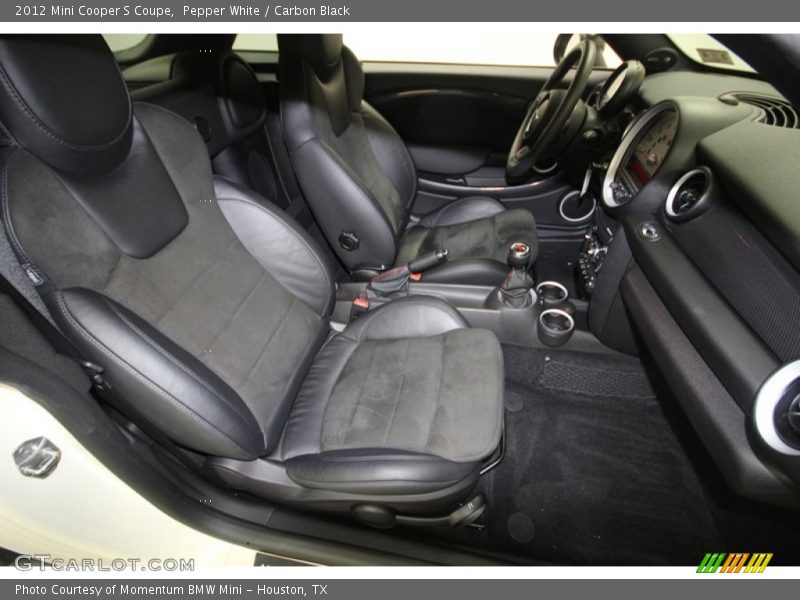 Pepper White / Carbon Black 2012 Mini Cooper S Coupe