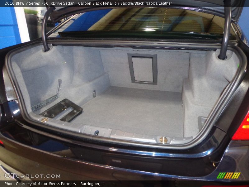 Carbon Black Metallic / Saddle/Black Nappa Leather 2010 BMW 7 Series 750i xDrive Sedan