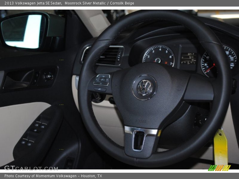 Moonrock Silver Metallic / Cornsilk Beige 2013 Volkswagen Jetta SE Sedan