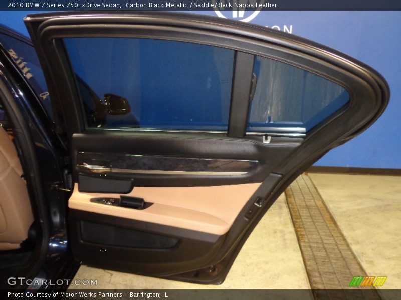 Carbon Black Metallic / Saddle/Black Nappa Leather 2010 BMW 7 Series 750i xDrive Sedan