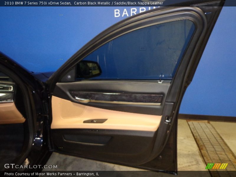 Carbon Black Metallic / Saddle/Black Nappa Leather 2010 BMW 7 Series 750i xDrive Sedan