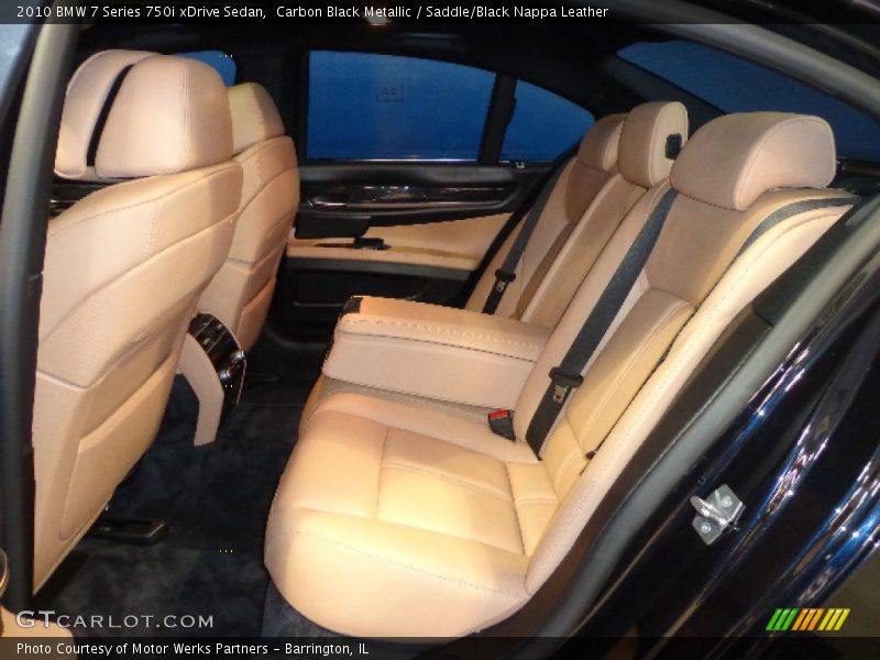 Carbon Black Metallic / Saddle/Black Nappa Leather 2010 BMW 7 Series 750i xDrive Sedan