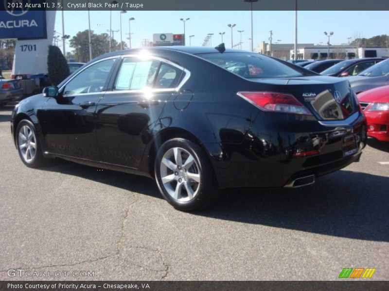 Crystal Black Pearl / Taupe 2012 Acura TL 3.5