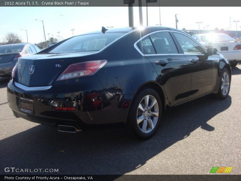 Crystal Black Pearl / Taupe 2012 Acura TL 3.5