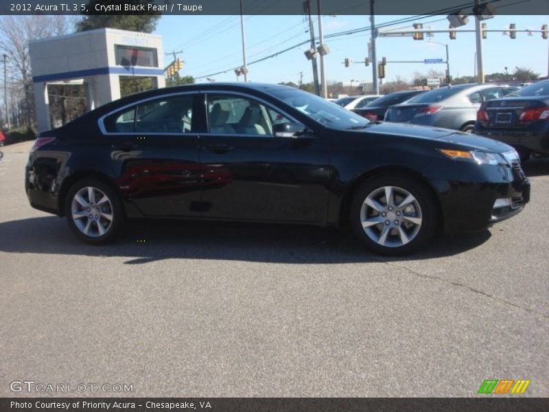 Crystal Black Pearl / Taupe 2012 Acura TL 3.5