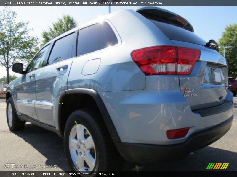 Winter Chill Pearl / Dark Graystone/Medium Graystone 2013 Jeep Grand Cherokee Laredo