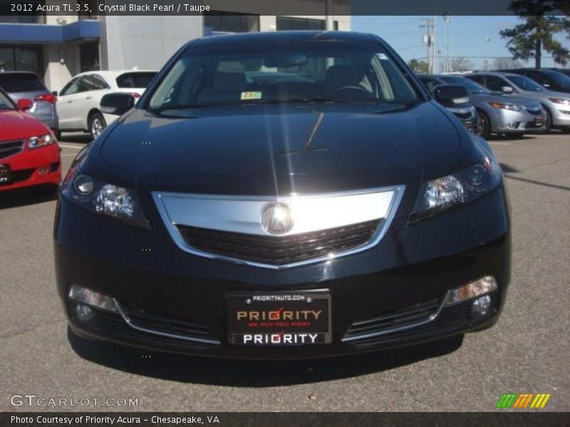 Crystal Black Pearl / Taupe 2012 Acura TL 3.5