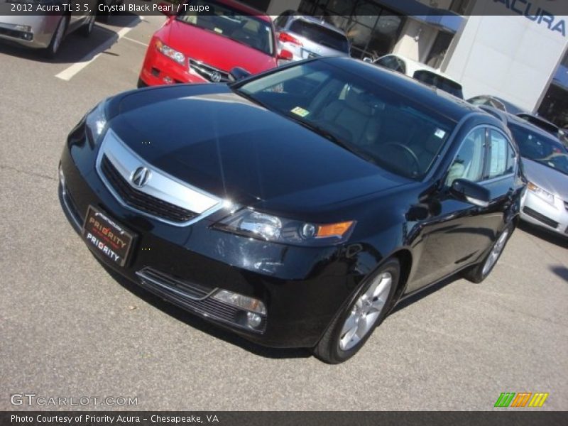 Crystal Black Pearl / Taupe 2012 Acura TL 3.5