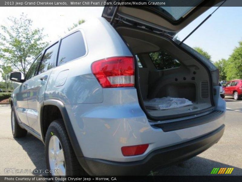 Winter Chill Pearl / Dark Graystone/Medium Graystone 2013 Jeep Grand Cherokee Laredo