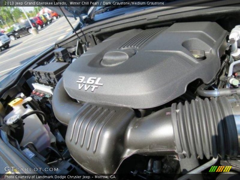 Winter Chill Pearl / Dark Graystone/Medium Graystone 2013 Jeep Grand Cherokee Laredo
