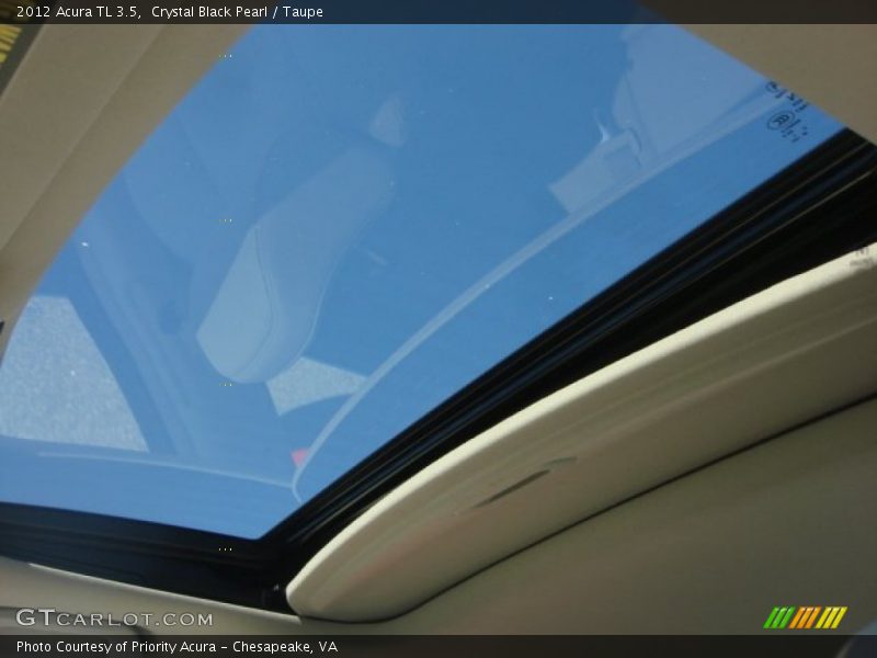 Crystal Black Pearl / Taupe 2012 Acura TL 3.5