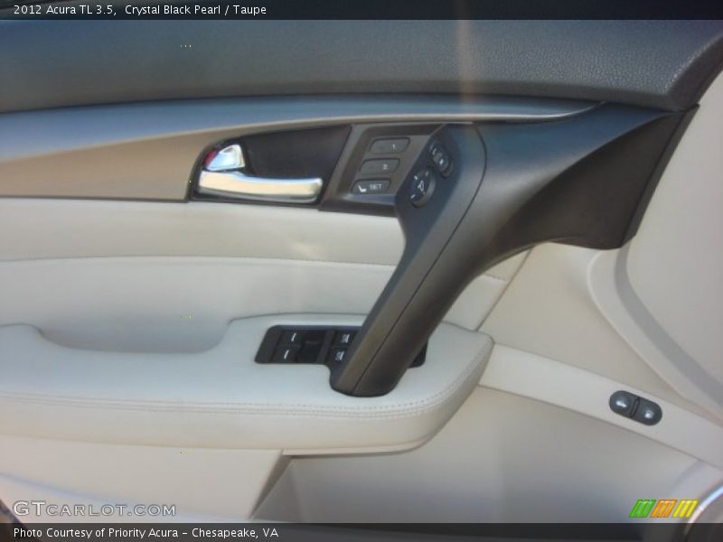 Crystal Black Pearl / Taupe 2012 Acura TL 3.5