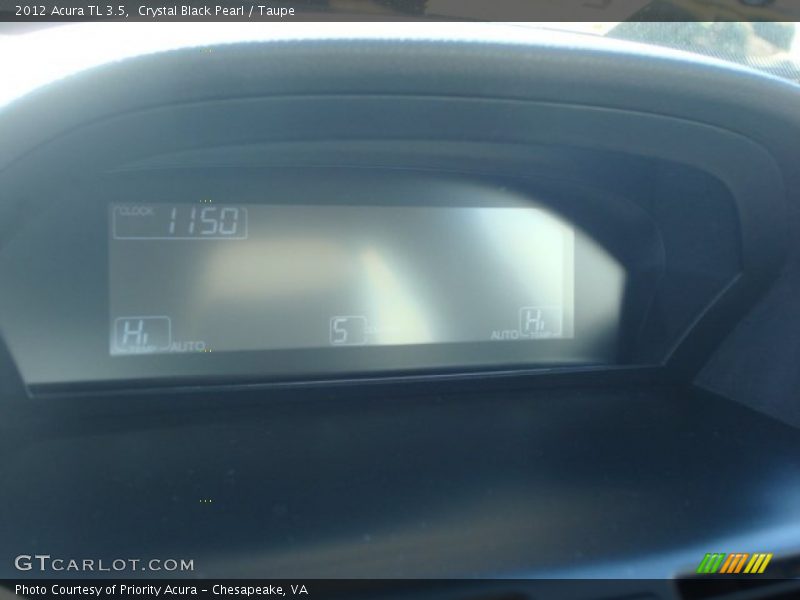 Crystal Black Pearl / Taupe 2012 Acura TL 3.5