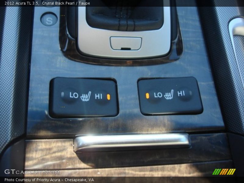 Crystal Black Pearl / Taupe 2012 Acura TL 3.5