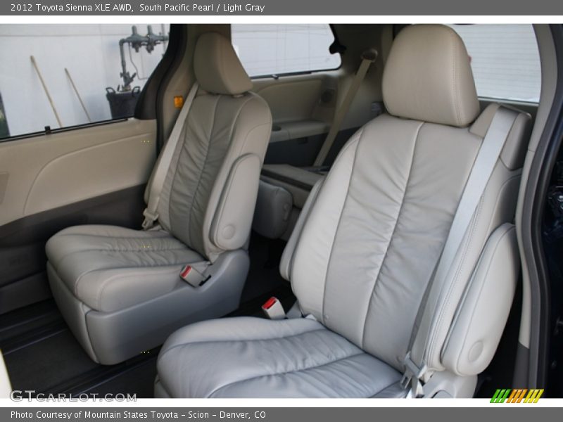 South Pacific Pearl / Light Gray 2012 Toyota Sienna XLE AWD