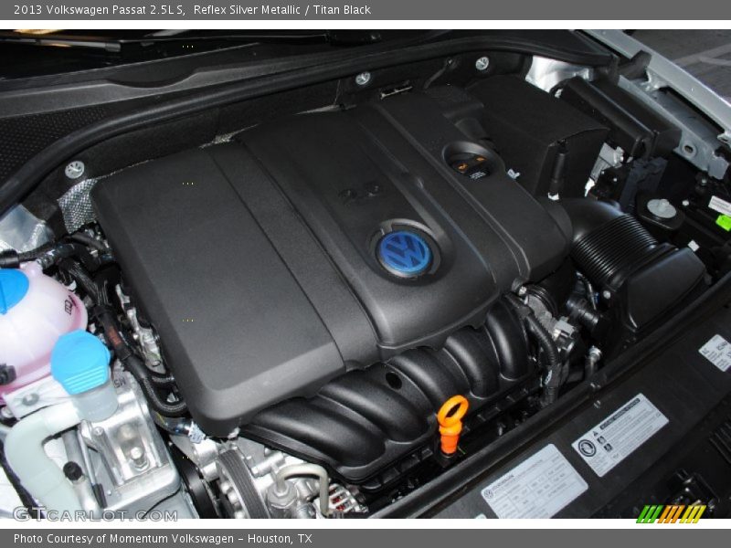 Reflex Silver Metallic / Titan Black 2013 Volkswagen Passat 2.5L S