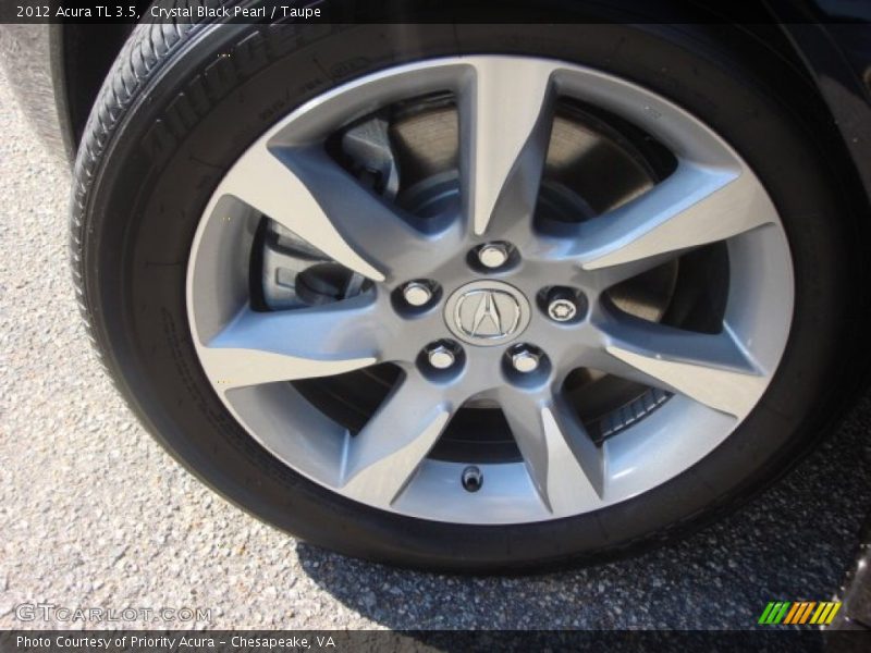 Crystal Black Pearl / Taupe 2012 Acura TL 3.5