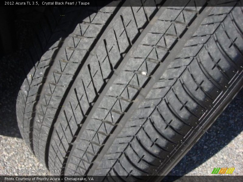 Crystal Black Pearl / Taupe 2012 Acura TL 3.5