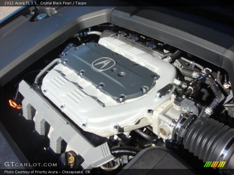 Crystal Black Pearl / Taupe 2012 Acura TL 3.5