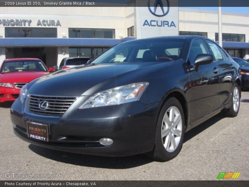 Smokey Granite Mica / Black 2009 Lexus ES 350